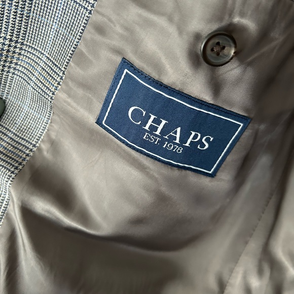 Chaps silk and wool plaid blazer - Picture 5 of 9